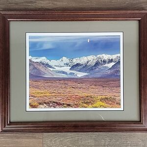 "Gulkana Glacier" By Ed Boudreau Framed Alaskan Landscape Photo